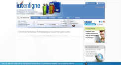 Desktop Screenshot of iutenligne.net